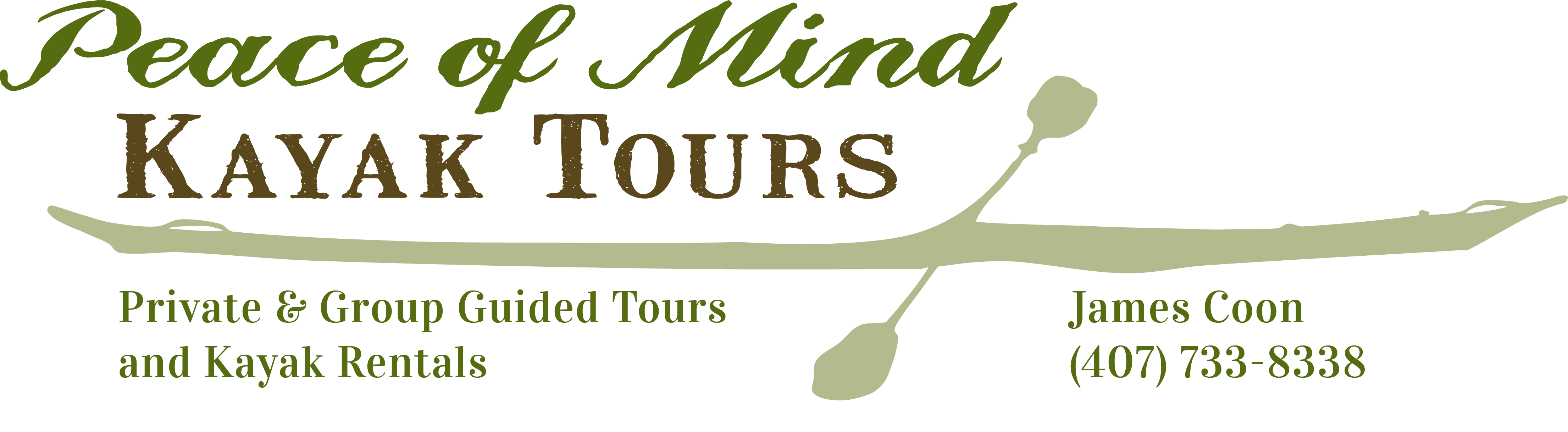 peace of mind kayak tours and rentals logo